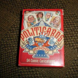 Political Comic Caricatures - Politicards - 54 Cards and Descriptions - 2000